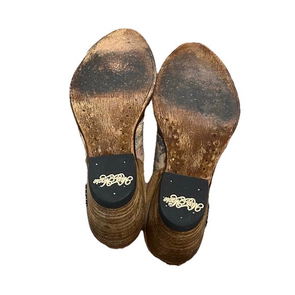 Miss Macie Floral Pointed Toe Fringe Detail Women's Booties Shoes Size 8.5 - Picture 6 of 7